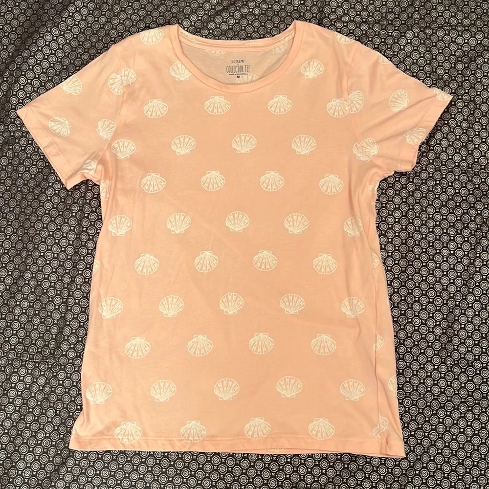 J. Crew Baby pink and white Collector Tee - Picture 1 of 4